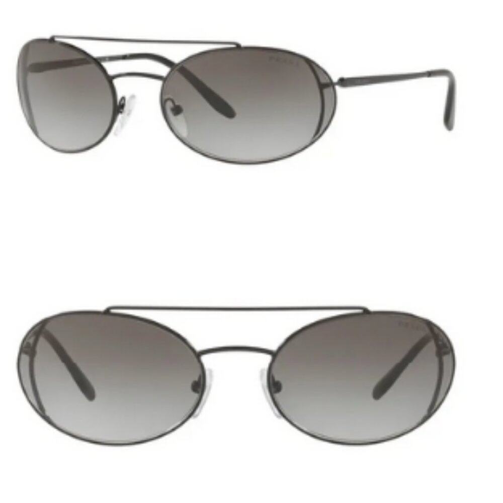 Prada 61mm Oval Sunglasses silver - Picture 2 of 13